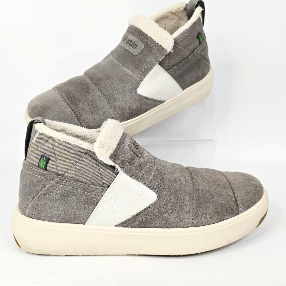 Stio Colter Gray Slip On Wool Blend Lining Lightweight Outdoor Boots Women's 7.5